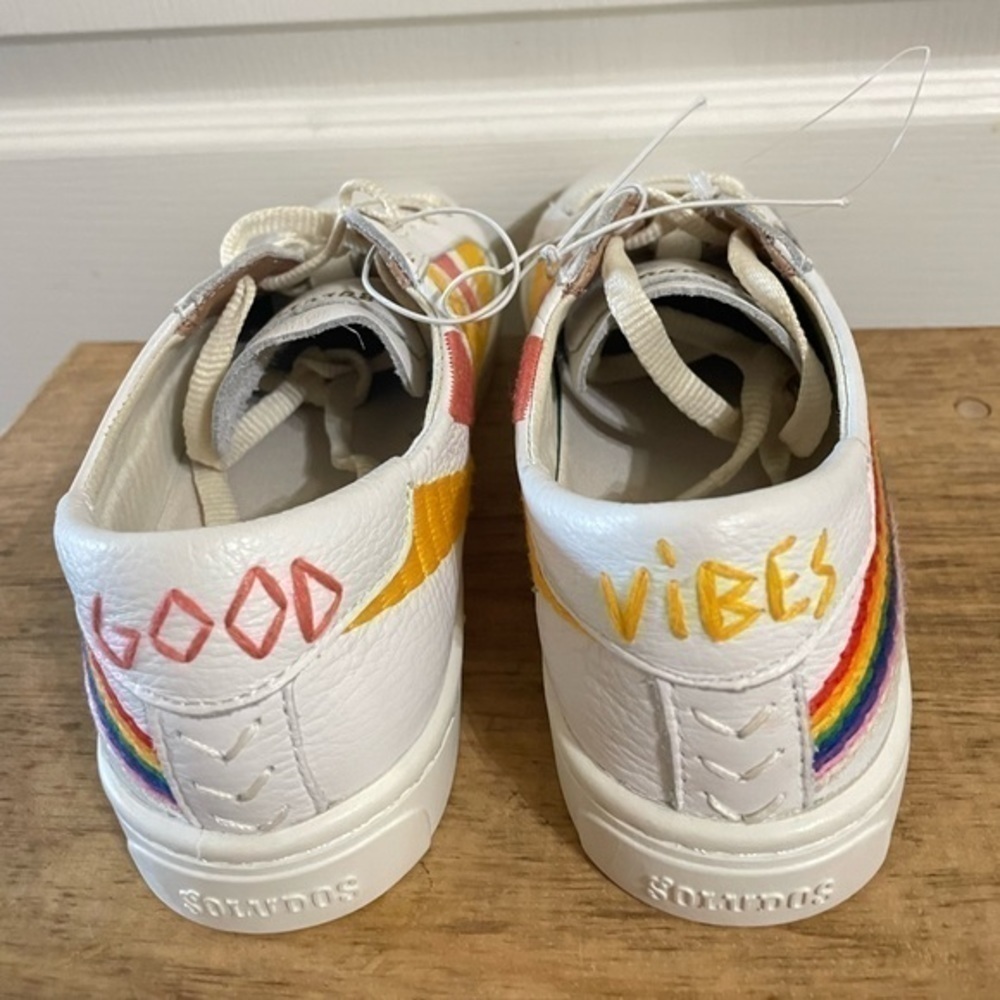 New Soludos The Original Ibiza Rainbow Wave Good Vibes Sneakers — image 7 of 8